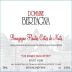 Domaine Bertagna Hautes Cotes de Nuits Pinot Noir 2011 Front Label