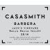 K Vintners CasaSmith Jack's Vineyard Barbera 2014 Front Label