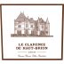 Chateau Haut-Brion Le Clarence de Haut-Brion 2010 Front Label