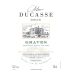 Chateau Ducasse Herve Dubourdieu Blanc 2012 Front Label