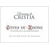 Domaine de Cristia Cotes du Rhone 2013 Front Label