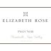 Elizabeth Rose Pinot Noir 2012 Front Label