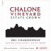 Chalone Estate Chardonnay 2011 Front Label