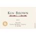 Ken Brown A Cuvee Syrah 2013 Front Label