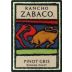 Rancho Zabaco Reserve Pinot Gris 1999 Front Label