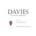 Davies Nobles Vineyard Pinot Noir 2012 Front Label