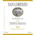 Mamete Prevostini Valtellina Superiore Sassella San Lorenzo 2011 Front Label
