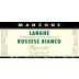 Manzone Langhe Bianco Rossese 2014 Front Label