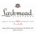 Larkmead Firebelle 2003 Front Label
