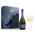 Charles Heidsieck Brut Reserve Coffret with 2 Flutes Front Label