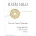 Seven Hills Winery Ciel du Cheval Vintage Red 2012 Front Label