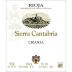 Sierra Cantabria Crianza 2010 Front Label