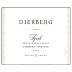 Dierberg Syrah 2012 Front Label
