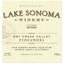 Lake Sonoma Winery Dry Creek Valley Zinfandel 2012 Front Label