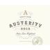 Austerity Pinot Noir 2013 Front Label