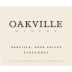 Oakville Winery Estate Zinfandel 2013 Front Label