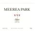 Meerea Park XYZ Shiraz 2014 Front Label