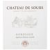 Chateau de Sours Bordeaux Blanc 2012 Front Label