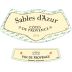 Sables d'Azur Rose 2014 Front Label