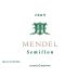 Mendel Semillon 2009 Front Label