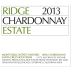 Ridge Estate Chardonnay 2013 Front Label