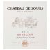 Chateau de Sours Bordeaux Rose 2014 Front Label
