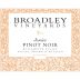 Broadley Jessica Pinot Noir 2012 Front Label