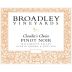 Broadley Claudia's Choice Pinot Noir 2012 Front Label