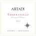 Artadi Tempranillo 2012 Front Label