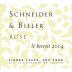 Schneider & Bieler Le Breton Rose 2014 Front Label