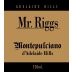 Mr. Riggs Montepulciano 2012 Front Label