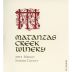 Matanzas Creek Sonoma County Merlot 2012 Front Label