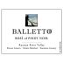 Balletto Winery Rose of Pinot Noir 2014 Front Label