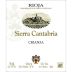Sierra Cantabria Crianza 2011 Front Label