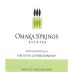 Omaka Springs Falveys Vineyard Chardonnay 2008 Front Label