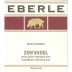 Eberle Zinfandel 2012 Front Label