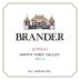 Brander Santa Ynez Valley Syrah 2014 Front Label