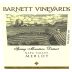 Barnett Vineyards Spring Mountain Merlot 2012 Front Label