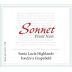 Sonnet Tondre's Pinot Noir 2013 Front Label