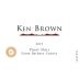 Ken Brown Santa Barbara Pinot Noir 2013 Front Label