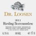 Dr. Loosen Beerenauslese Riesling (187ML) 2011 Front Label
