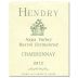 Hendry Barrel Fermented Chardonnay 2012 Front Label