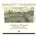 Barnett Vineyards Dry Creek Sauvignon Blanc 2013 Front Label