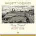 Barnett Vineyards Savoy Vineyard Pinot Noir 2013 Front Label