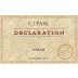 C.J. Pask Winery Declaration Syrah 2013 Front Label