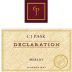 C.J. Pask Winery Declaration Merlot 2013 Front Label