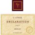 C.J. Pask Winery Declaration Merlot 2007 Front Label