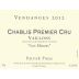 Patrick Piuze Chablis Vaillons Les Minots Premier Cru 2012 Front Label