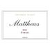 Matthews Winery Syrah 2011 Front Label
