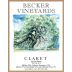 Becker Vineyards Claret 2013 Front Label